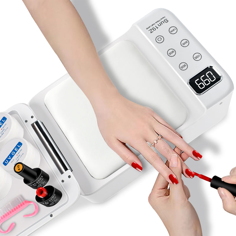 63 LEDS Nail Dryer LED Nail Lamp UV Lamp for Curing All Gel Nail Polish Motion Sensing Manicure Pedicure Salon Tool Big Space