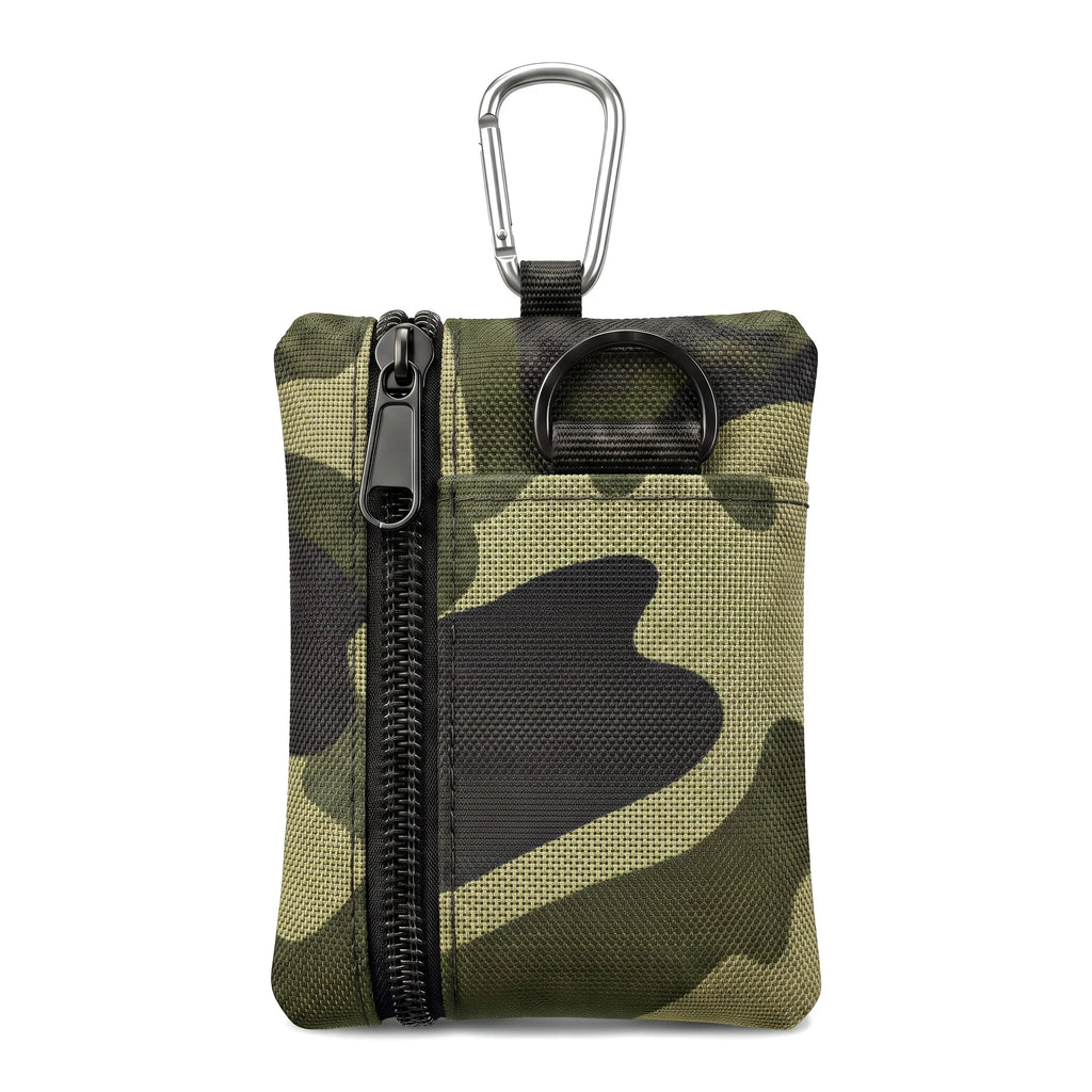Pomelo Best Oxford Fabric Mini Zipper Wallet With Carabiner Key Card Coin Storage Pouch