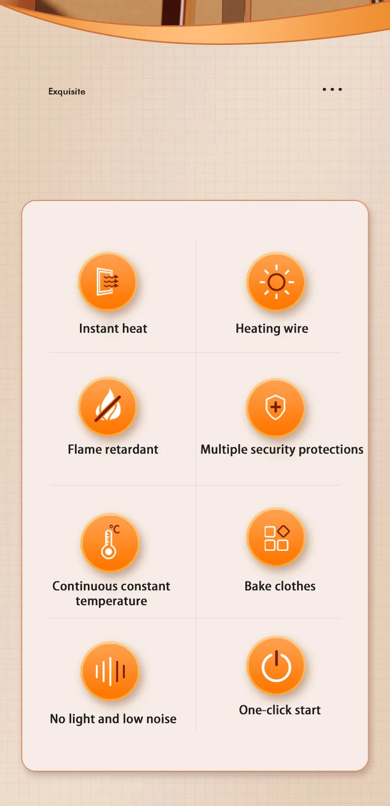 Electric Heater Mini Portable Intelligent Air Heater Reduced Wind Noise Home Heating Warmer Fan Intelligent Constant Temperature