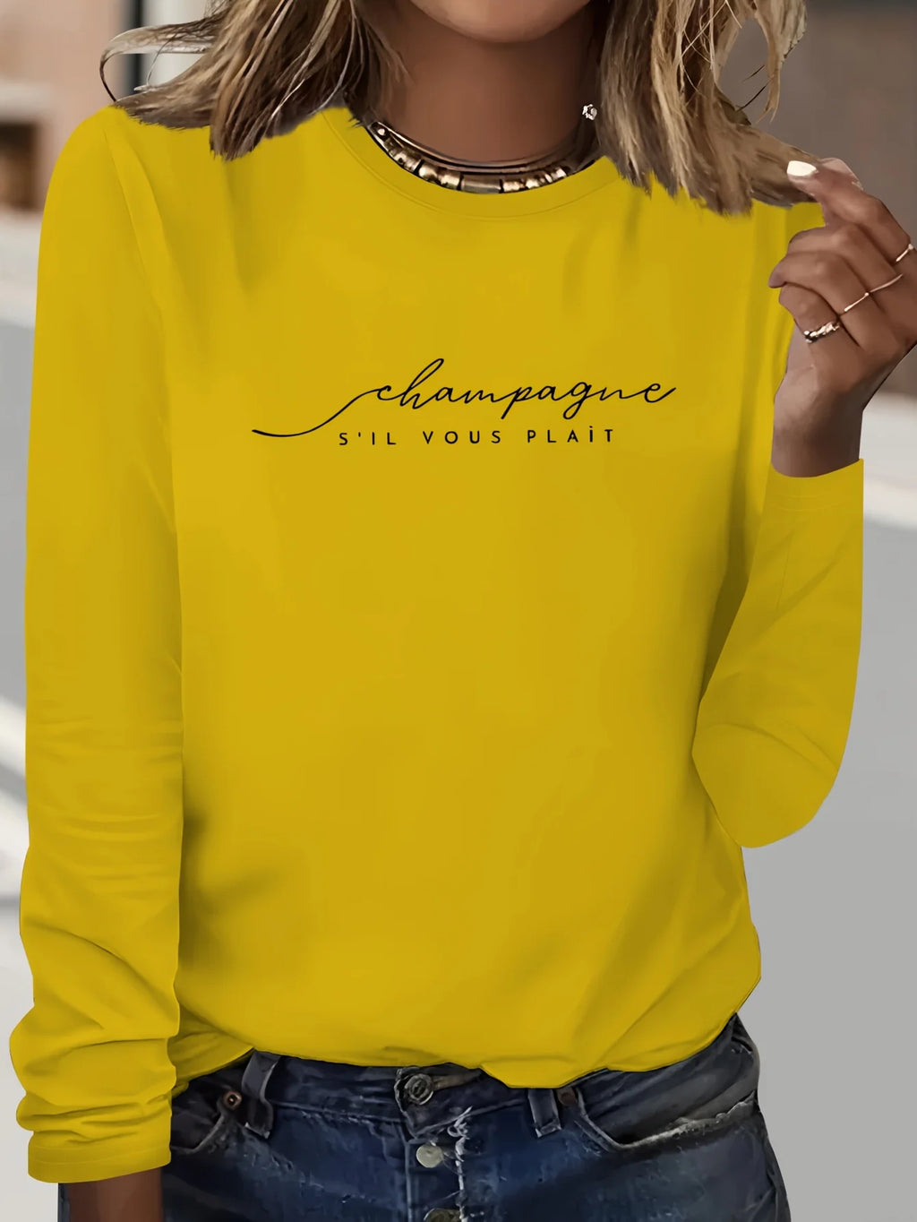 100% pure cotton women's spring and autumn loose casual skull and rose graphic printed long sleeved round neck T-shirt