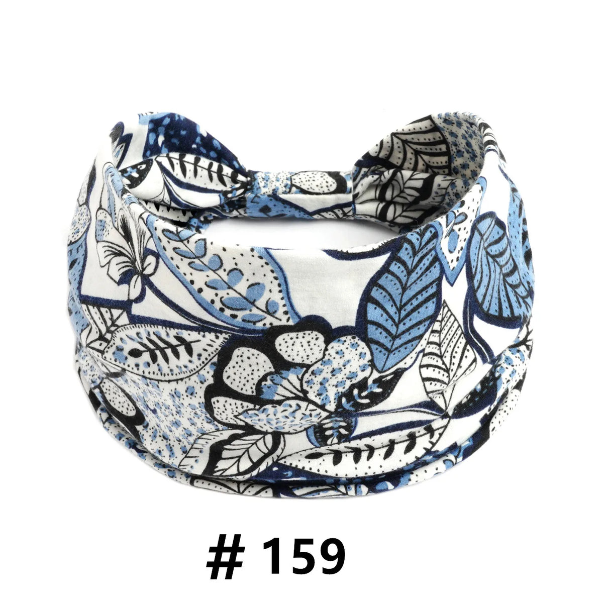 Boho Headbands for Women Cotton Wide Head Bands Stretch Hairband Non Slip Workout Yoga Running Turban Headwrap Hair Accessories
