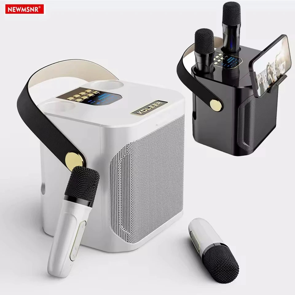Wireless Subwoofer Portable Powerful Karaoke Bluetooth Speaker With Microphone Sound Box Music Machine High Power Caixa De Som