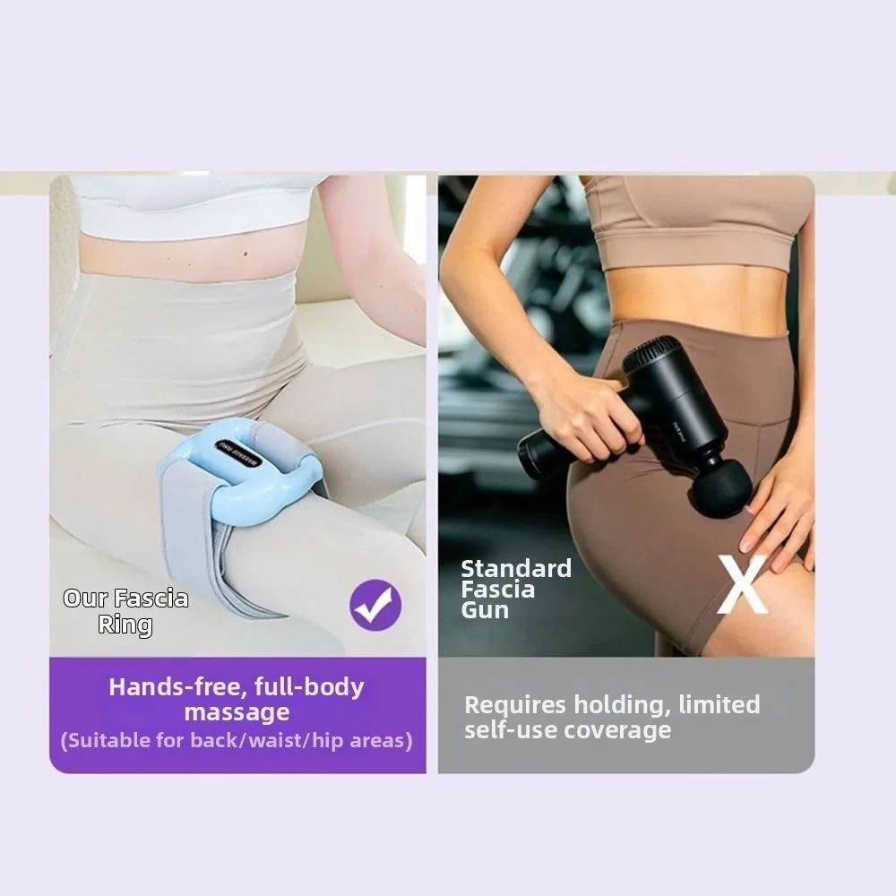 Multifunctional Fascia Massage Ring 5 Levels Vibration Electric Body Slimming Machine Fat Burning Low Noise
