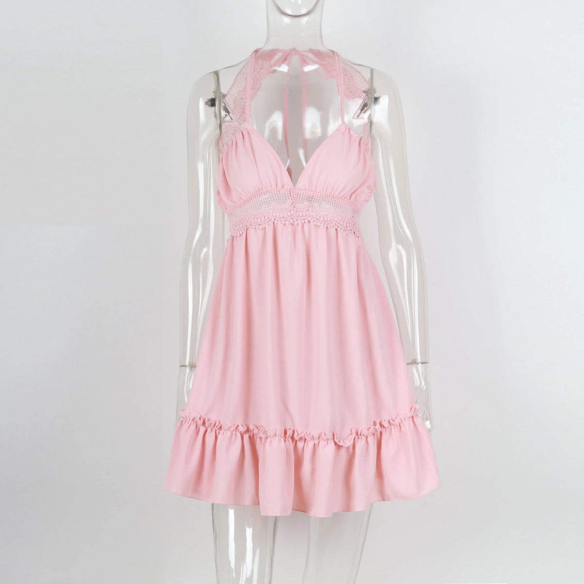 Sexy Strapless Floral  Waist Dress Cross-Border Elegant Cotton Blend Wrap Chest Style No Sleeve Summer New Arrival