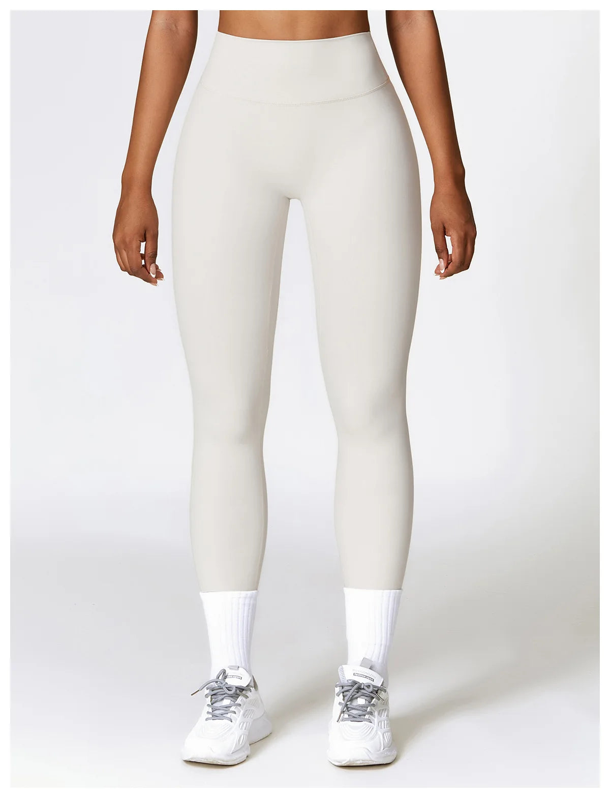 Women's High Waist Yoga Leggings Workout Pants Nylon Spandex Solid Gym Fitness Activewear
