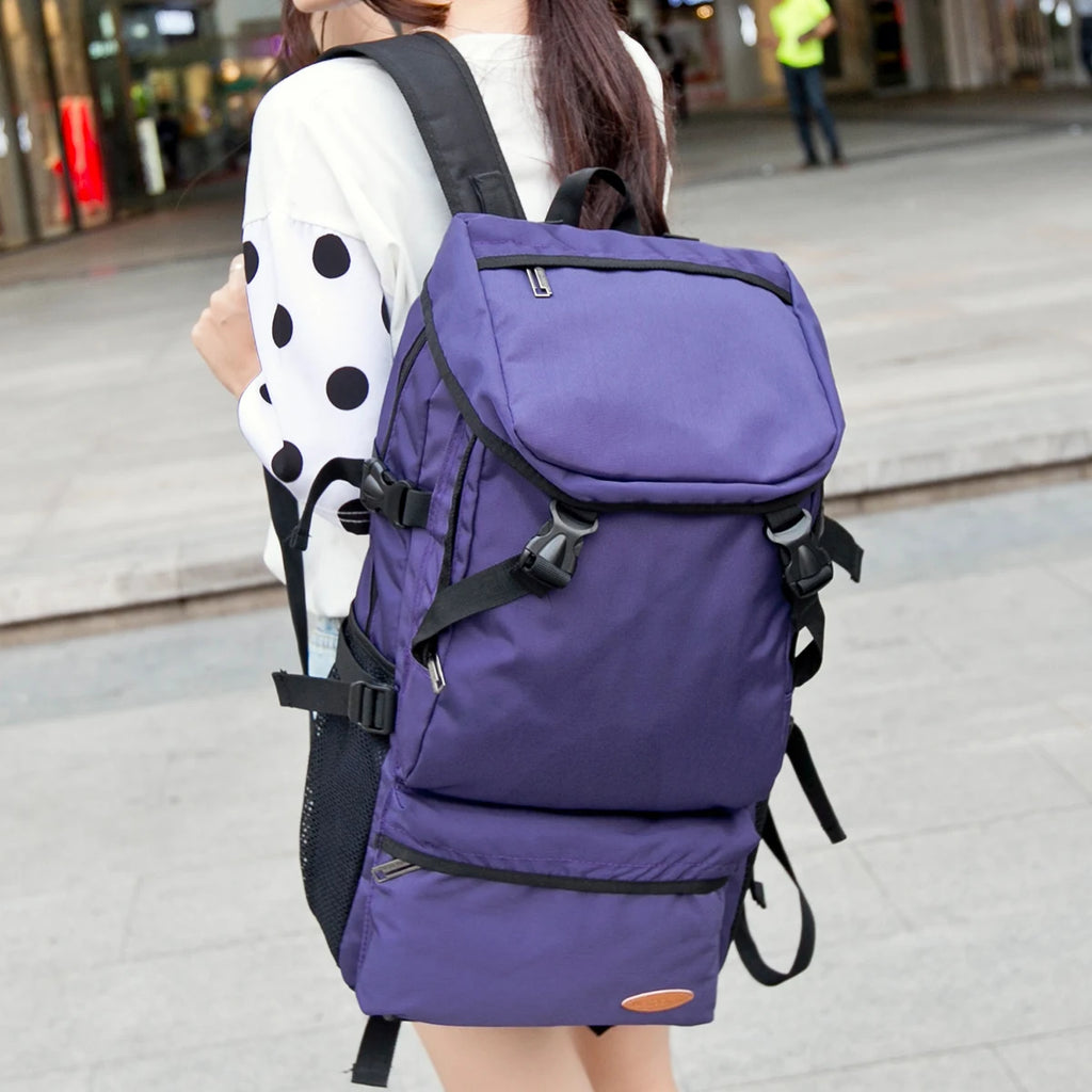 55L Outdoor Waterproof Large Capacity Oversized Hiking Bag Sport Climbing Travel Backpack for Men Women, Lightweight Luggage Bag