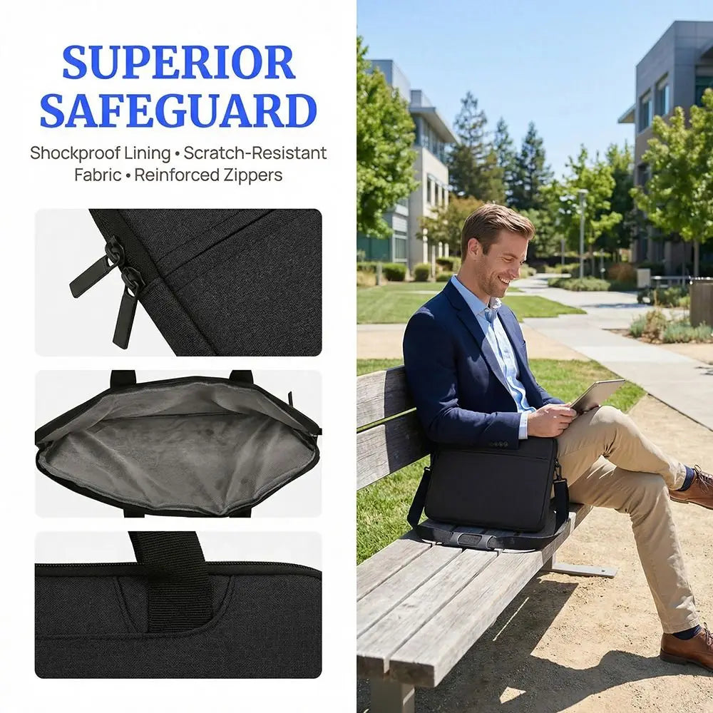 Colorful 15.6Inch Laptop Sleeve Waterproof Adjustable Shoulder Strap Handbag Shockproof Carrying Case Work Office