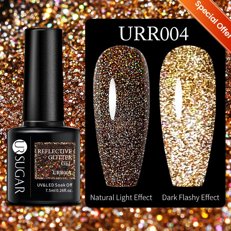 UR SUGAR 7ML Valentine’s Day Gel Nail Polish 107 Colors Classic Black Red Glitter Semi Permanent Autumn Soak Off UV Gel Varnish