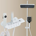 Orange Piano Bathroom Shower Set Waterfall Bathroom Mixer Faucets Rainfall Shower Head Hot Cold Piano Bathroom Shower System