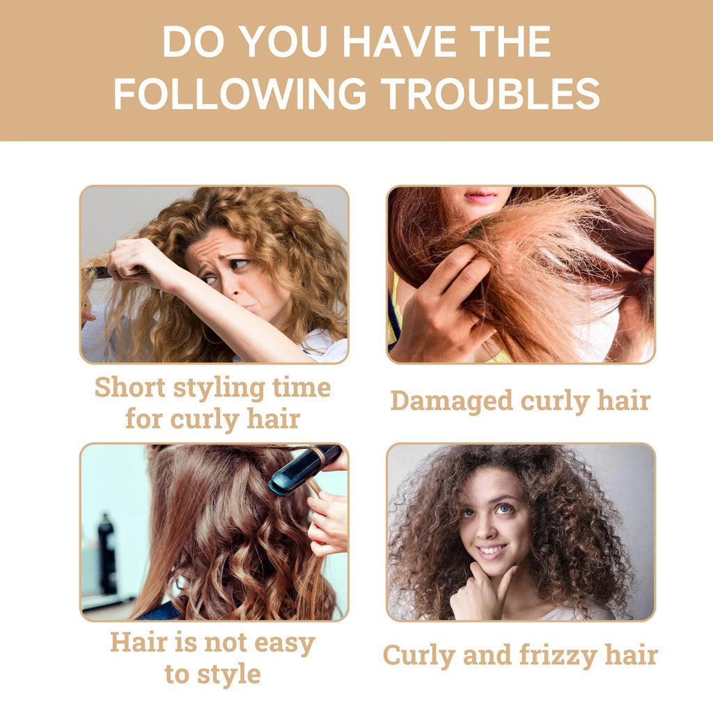 HOEGOA 100mL Curl Hair Cream Provides Deep Moisture Prevents Dryness Repairs Damaged Hair Curl Cream For Curly Hair