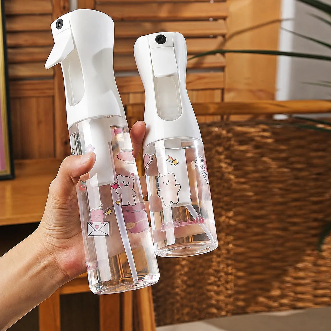 High Pressure Continuous Spray Bottle Hair Care Makeup Water Replenishing Spray Bottle Separate Bottle Press Mist Spray Bottle