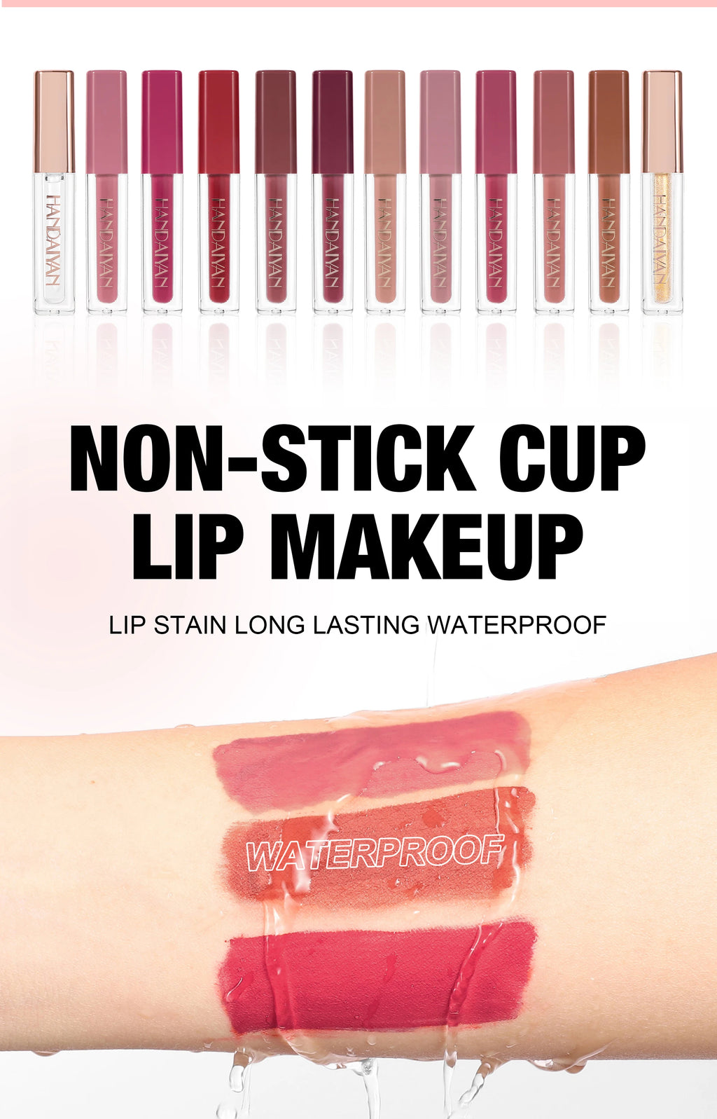 12 Shades Velvet Lipstick Set Nude Matte Lip Gloss Long Lasting Waterproof Smudge Proof Beauty Makeup Kit