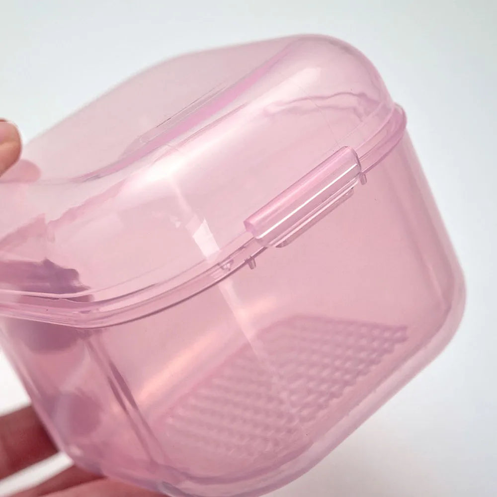 Nails Accessories Sterilizer Box Plastic Disinfectant Container For Manicure Portable Nail Drill Bits Tray With Basket Clean Box