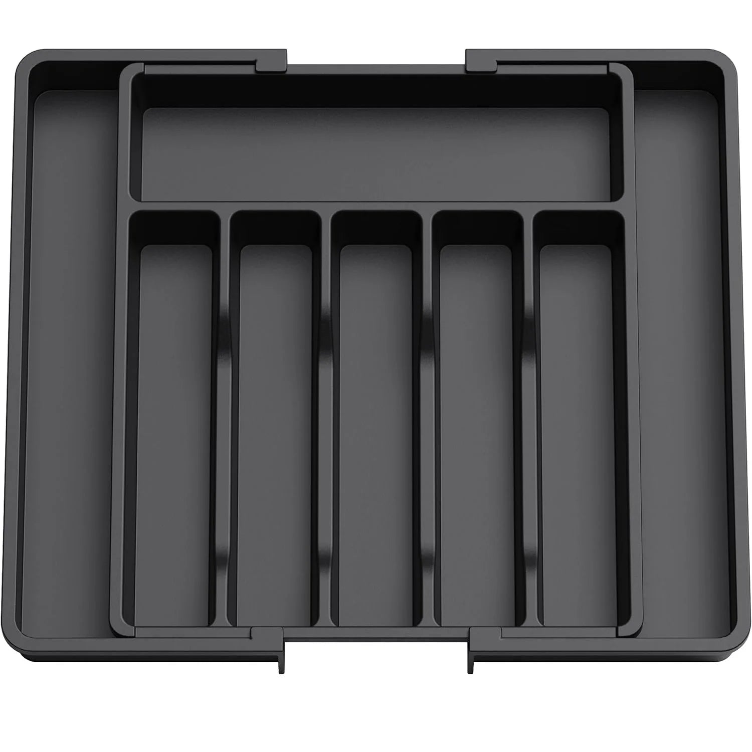 Large Extendable Cutlery Organizer Tray Adjustable Kitchenware Drawer Storage for Spoons Forks Knives