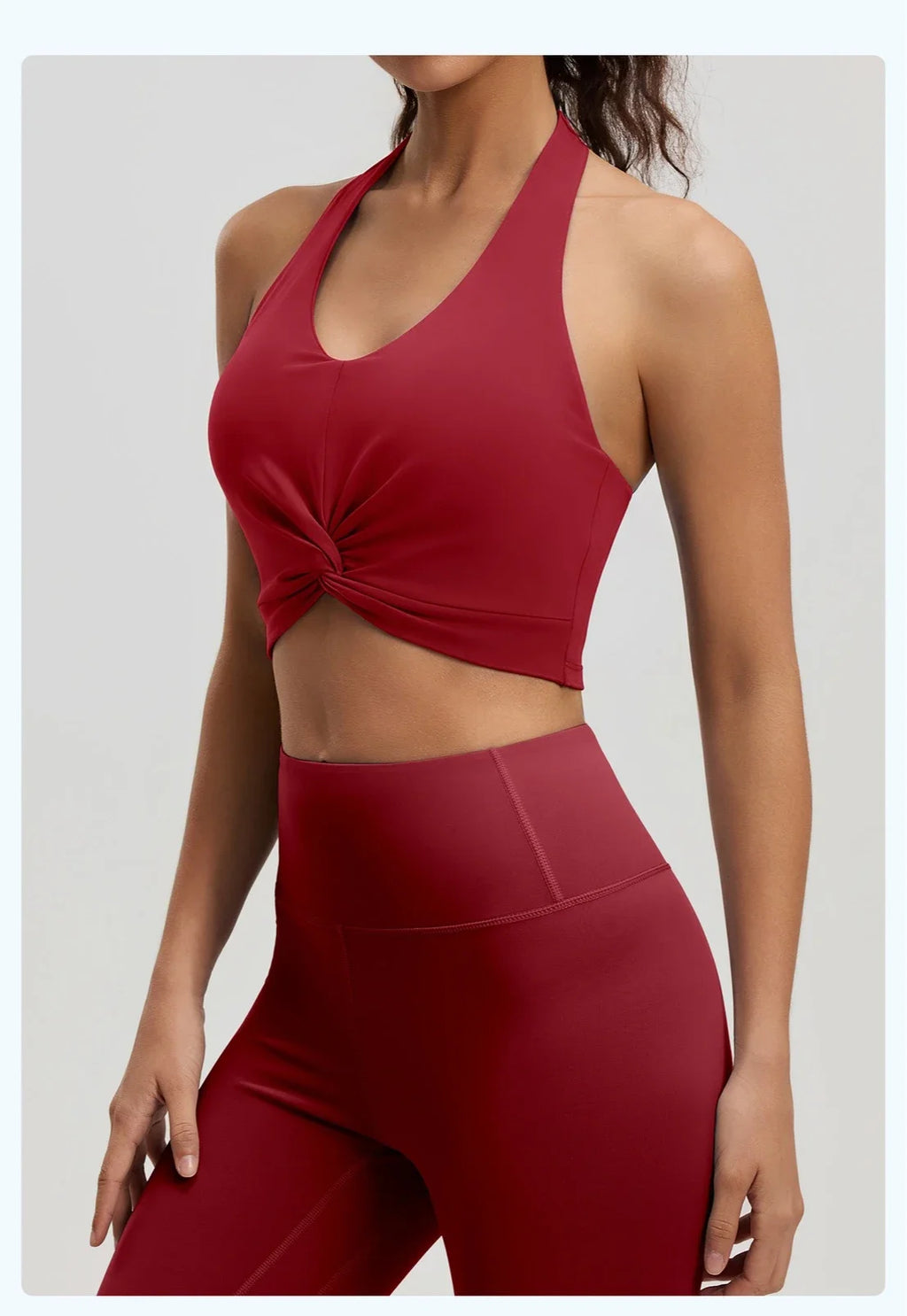 2026 NEW Women's High Elastic Breathable Yoga Vest Neck Back Sports Underwear Double-Sided Brocade with Detachable Chest Pad