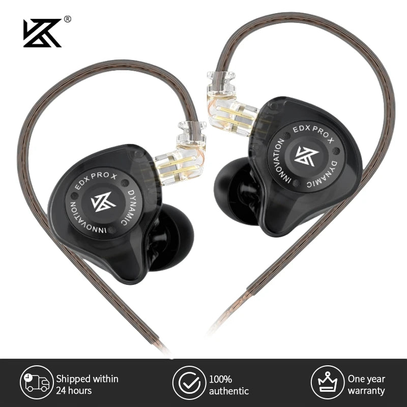 KZ EDX PRO X Wired Earphone Stereo Bass HIFI Music Sports Microphone Wired Earphone Earplug Detachable Cable ZSN PRO 2 X ZS10