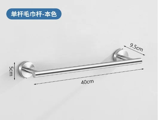 Bagnolux Stainless Steel Gun Gray Black Polished Chrome Brushed Gold Hanger Hook Towel Bar Paper Holder STURDY HANDS
