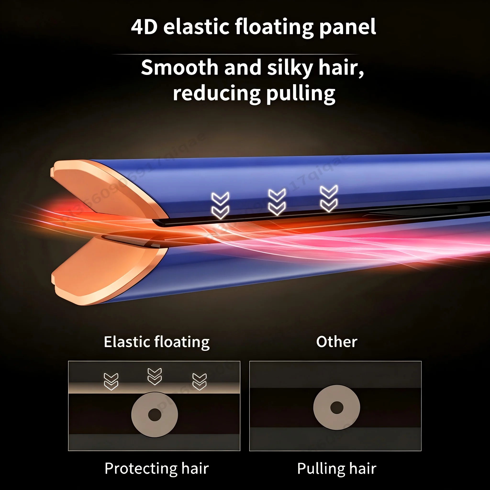 SenCiciMen 2-IN-1 Hair Straightener Hair dryer Negative Ion Flat Iron for Less Frizz Shiny & Smooth Hot Styling Tools  for Wigs