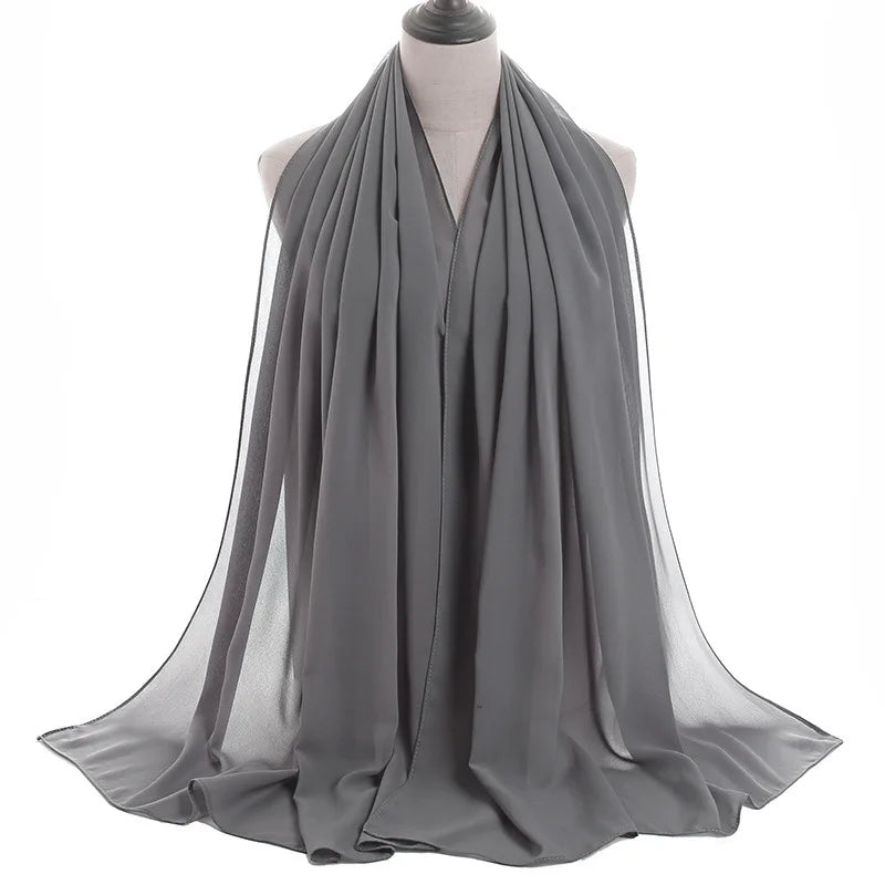 Ramadan Islamic Instant Bubble Chiffon Shawl Scarf Lady Head Wrap Women Hijabs Scarves Bufandas Muslim Veil Hijab Snood 180*70cm
