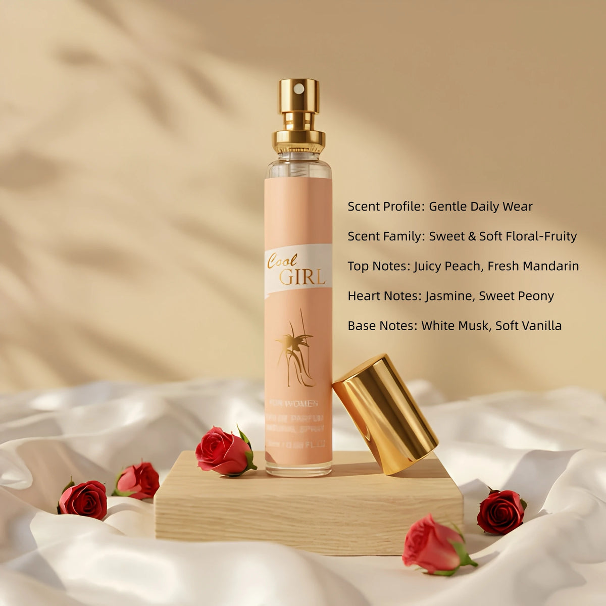 MYSTICAL Urban Muse 4pcs Women's Perfume Variety Gift Set, Long Lasting EDP Fragrance Selection for Office Wear, Date Night & Parties, Sensual Rose, Rich Gourmand & Fresh Pear, 0.68oz X 4 Portable Sprays, Luxury Beauty Fragra