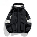 2026 Men Spring Autumn Outdoor Leisure Cargo Hooded Jacket Men Hiking Sport Windbreak Fashion Pocket Loose Jacket Coat Male Hots