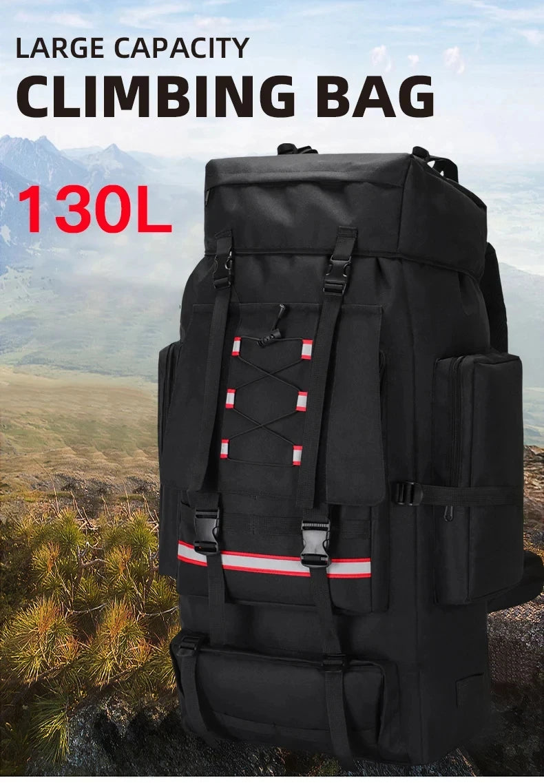 Outdoor Climbing Backpack Large Capacity Outdoor Travel Sports Luggage Bag Hiking Trekking Camping Mountaineering Men Rucksack