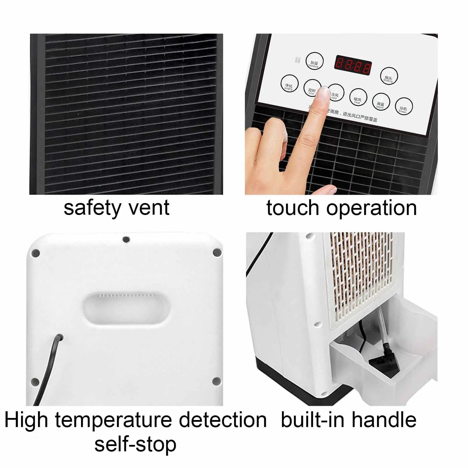 Portable Air Conditioner with Built-in Dehumidifier And Heat for Ft Remote Control Energy Efficient AC Unit