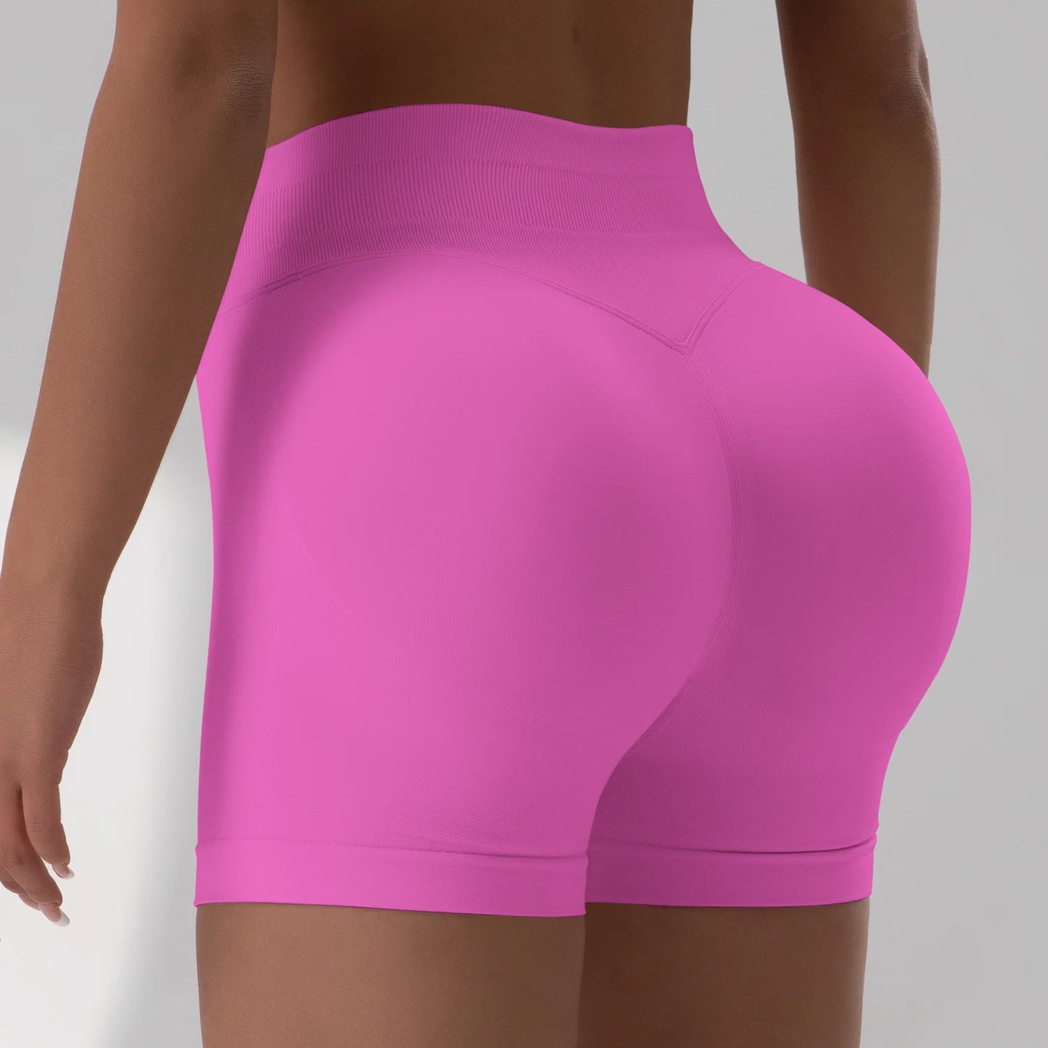 Summer Women Sexy Seamless Fitness Sports Biker Shorts Low Waist Gym Short Workout Scrunch Butt Yoga Leggings