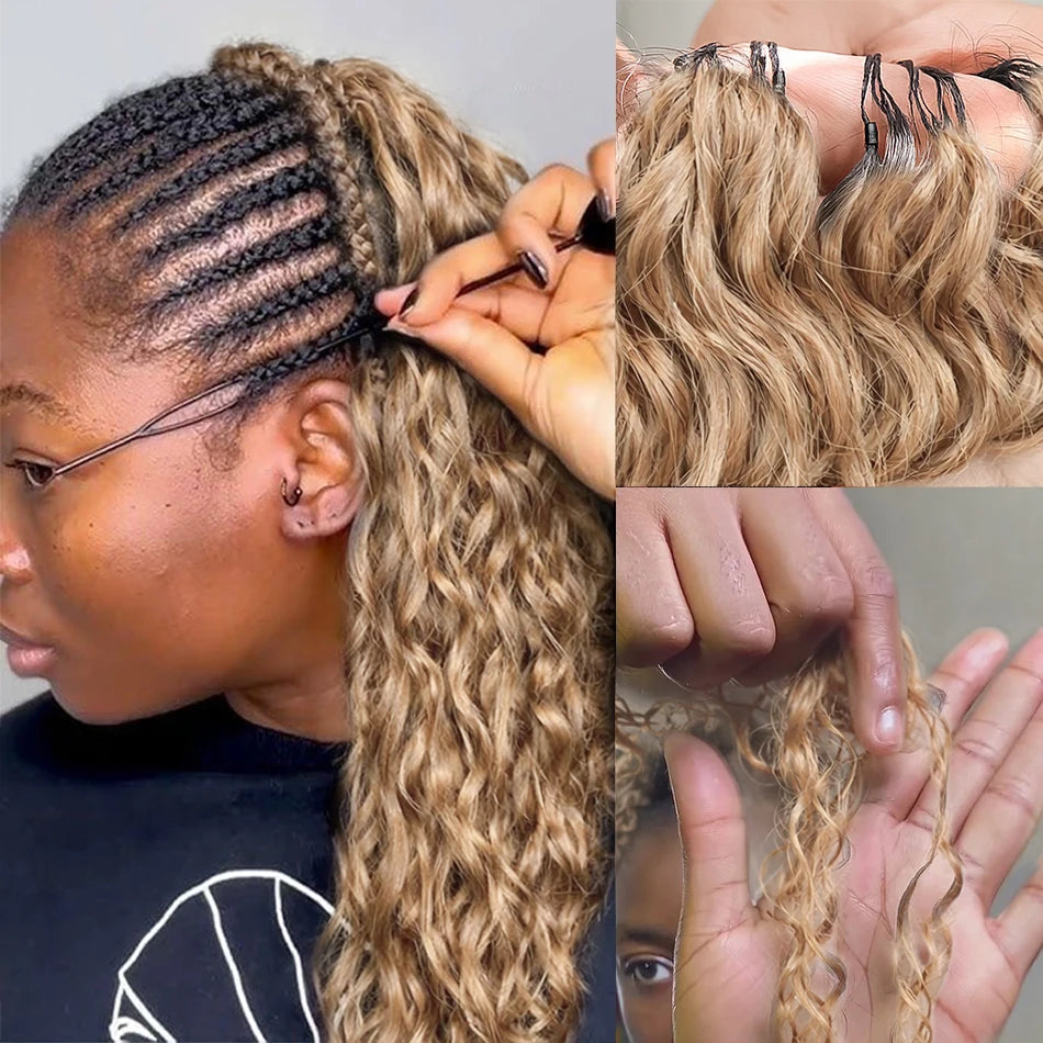 Highlight Curly Crochet Hair Extensions – Pre-Separated Style