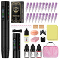 Ybeauty wireless dual battery embroidery machine P9 style with needle, contact lens, eyebrow tattooing machine