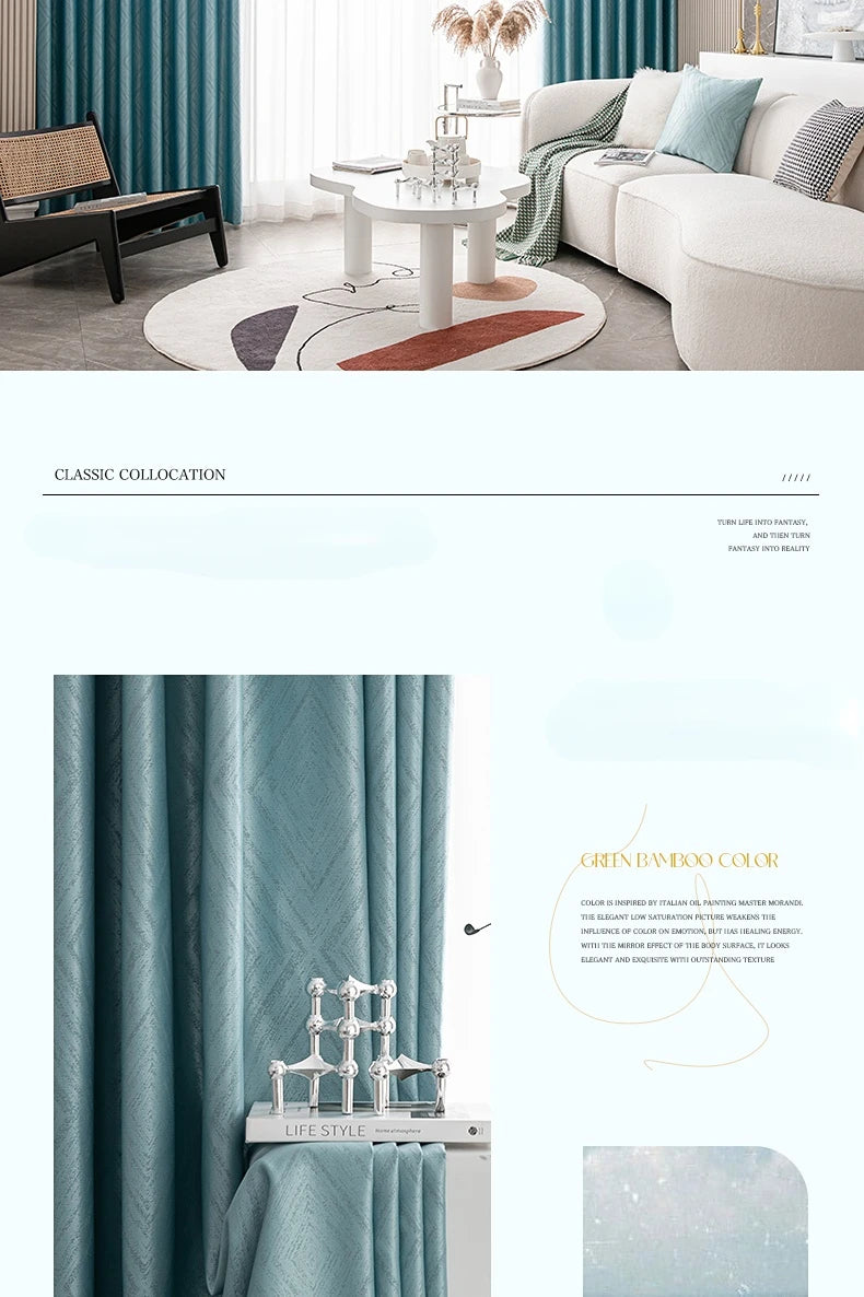 2025 Modern Light Luxury Fully Insulated Blackout Curtain Simple Sunscreen Bedroom Bay Window Curtains Soundproof Study Drapes