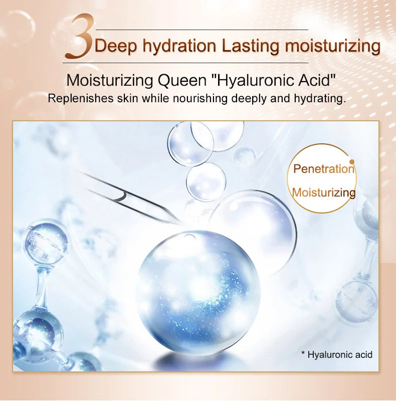 Fonce Korea Anti Aging Wrinkle Remover Face Cream Dry Skin Hydrating Facial Lifting Firming Day Night Cream Peptide Serum 50g