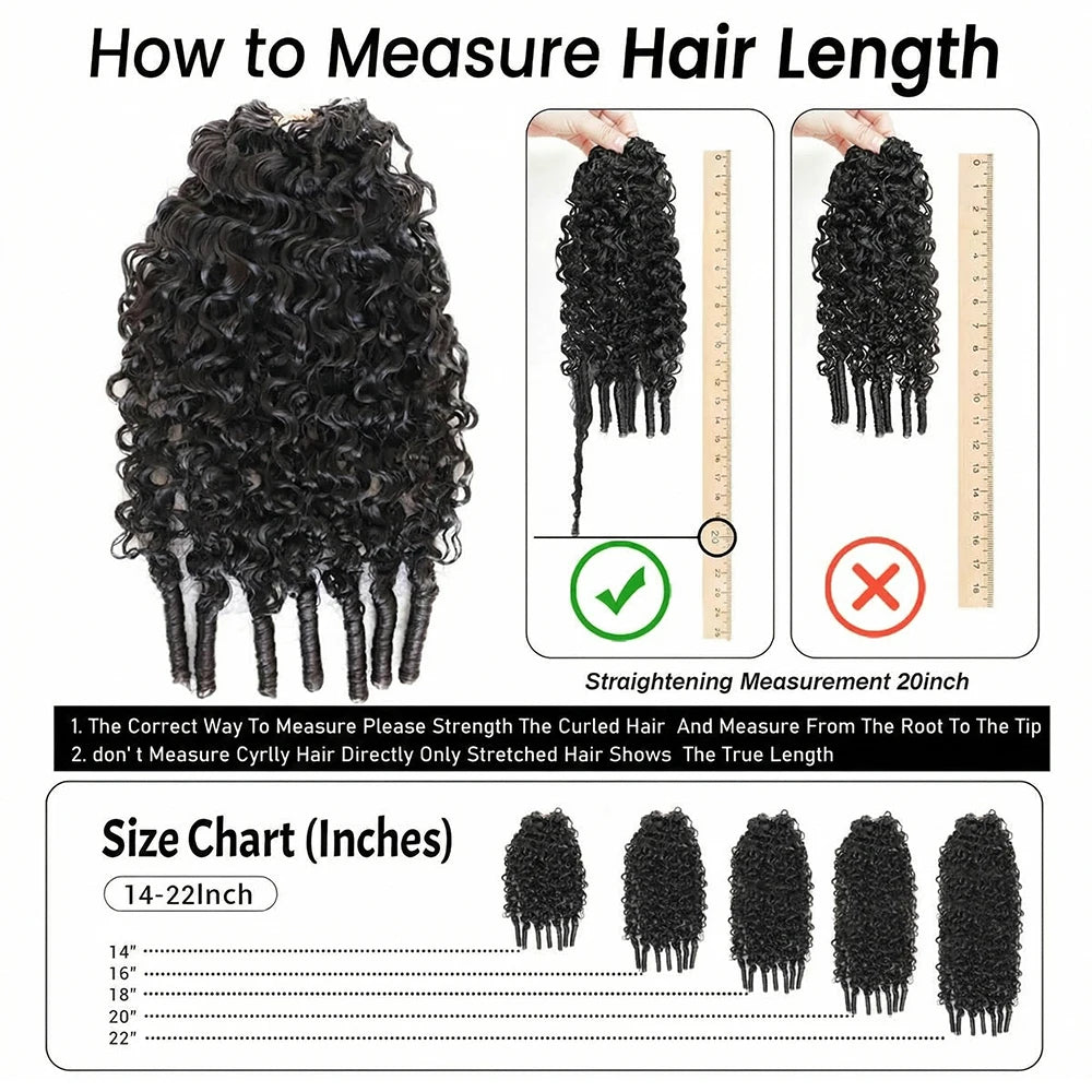 Crochet Human Hair For Black Women 100g/Pc Burmese Curly Crochet Human Hair Knotless Pre‑Separated Feather Crochet Invisible