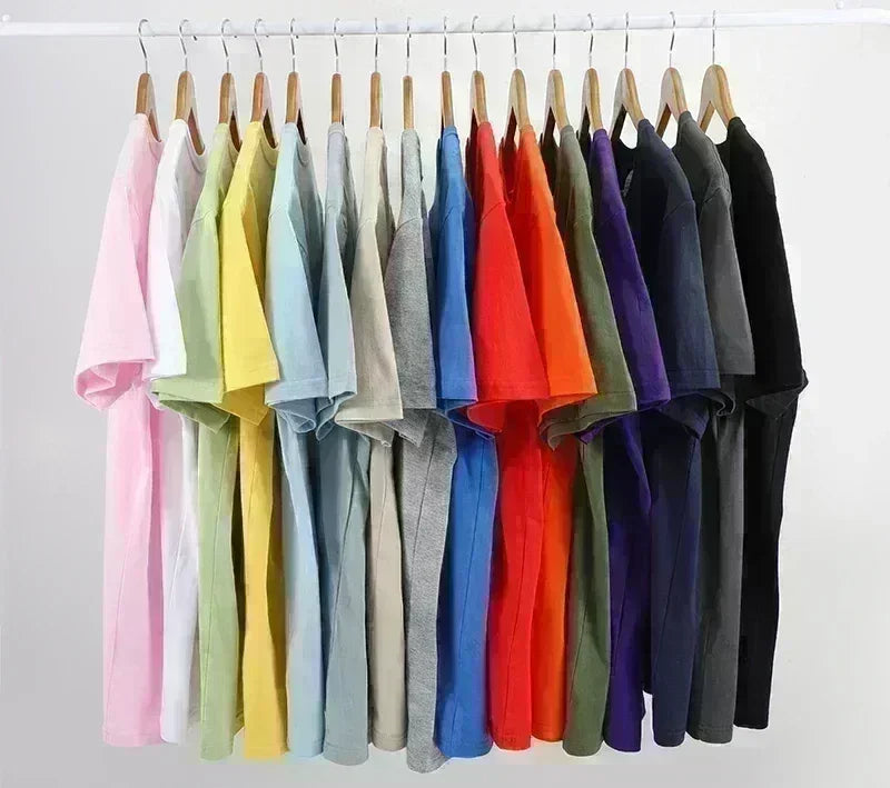 Pink Shark Cartoon Image Printed Men's T-Shirt 100% Cotton Oversized Marine Life Graphic Tees for Women Tops Tees Streetwear