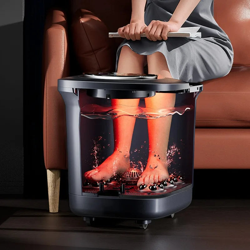 Acupoint Scraping Foot Bath Bucket Automatic Heating Electric Massage Constant Temperature Footbath Machine,  Bath Foot