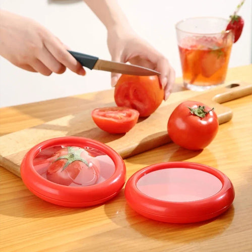 1/4pcs Kitchen Storage Box Fruit Vegetable Container Fresh Box Avocado Tomato Lemon Onion Fresh-Keeping Crisper Kitchen Gadgets