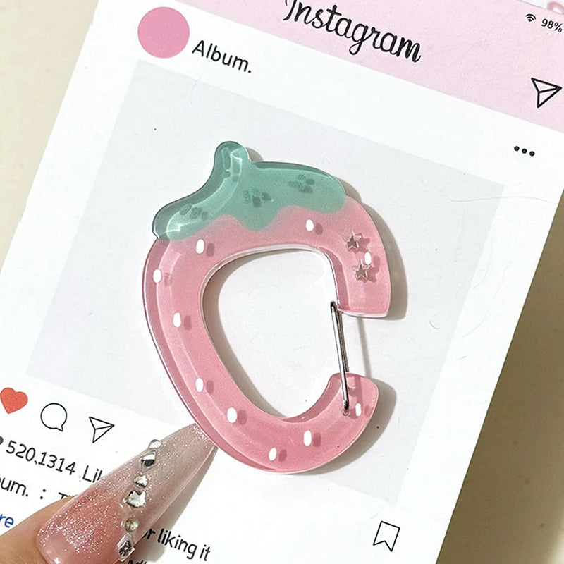 Fashionable Korean Bag Charm with Carabiner Clip; Hand Tent Decoration Accessory for backpacks