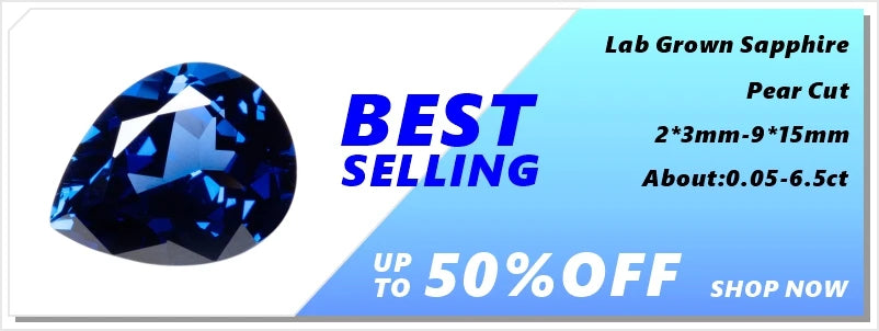 ABCLab Grown Sapphire Royal Blue Color Multiple Cuts Available Gems For Jewelry Setting&Custom Design Selectable Certificate