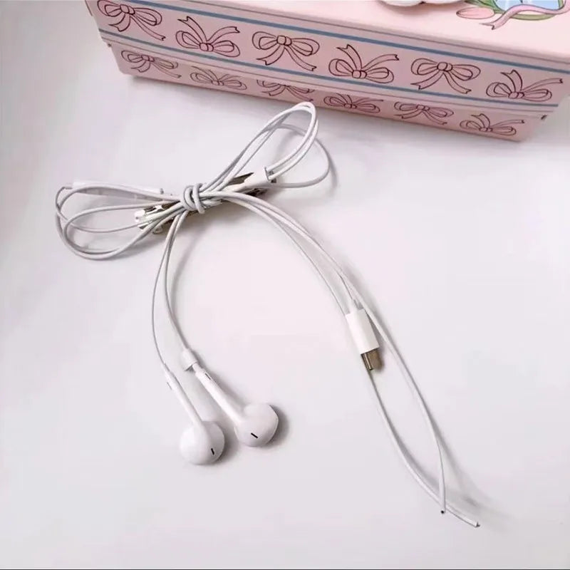 Headphone Wire Bow Hair Clip Korean Fashion Harajuku Cute Upcycled Aesthetic Hair Accessories Girls Hair Pin Hair Accessories