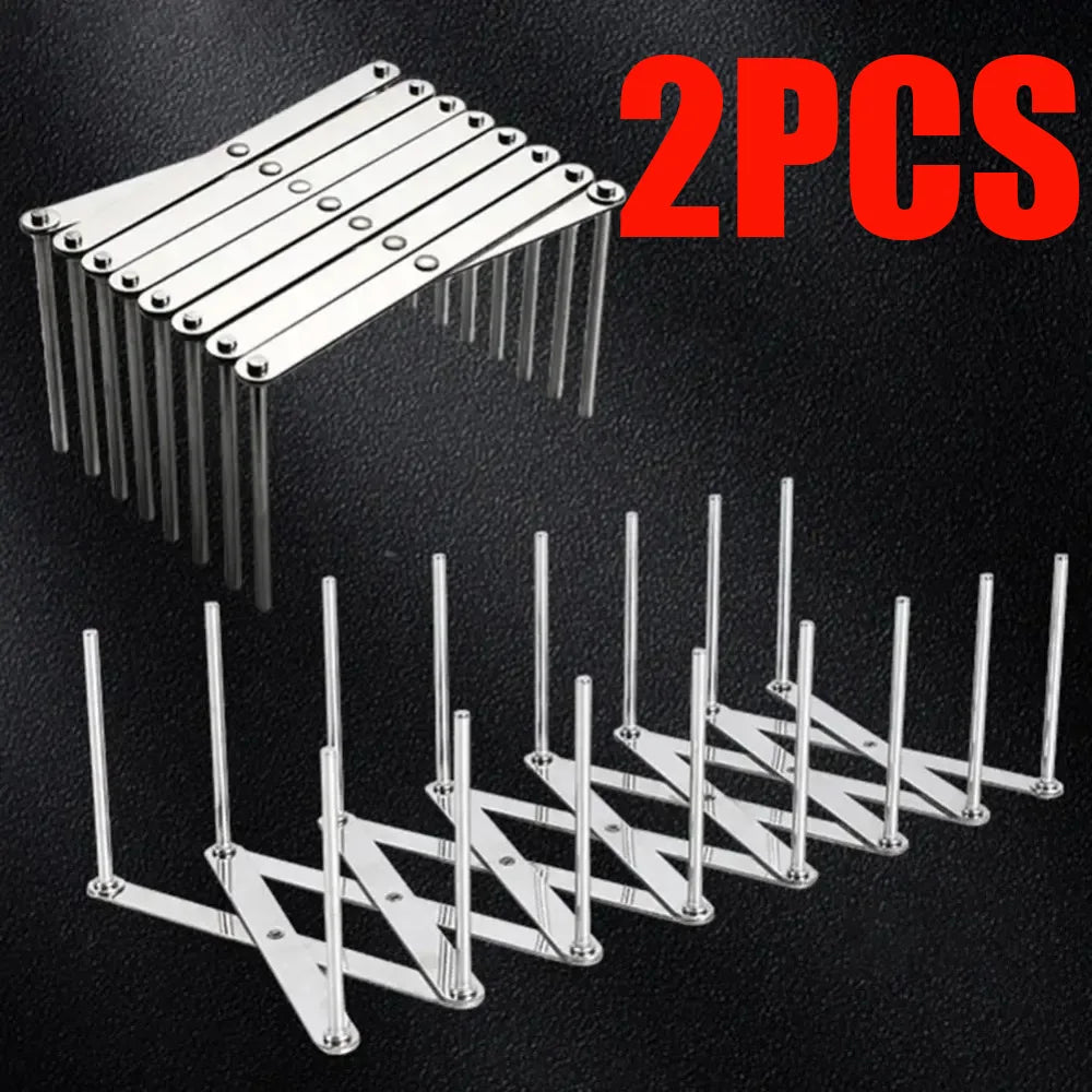 Retractable Storage Rack Space Saving Pot Lid Holder Space-saving Stainless Steel Plate Dishes Rack Heavy Duty For Kitchen Home