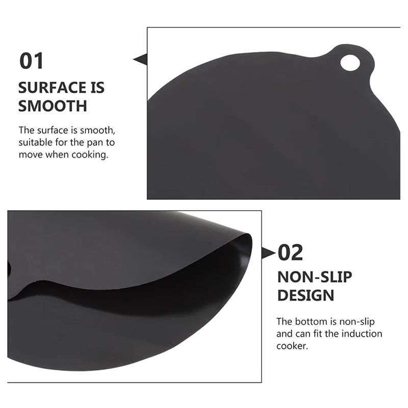 5pcs Induction Cooktop Protector Set Heat Resistant Electromagnetic Stove Protection Rectangular Round Mat Kitchen Accessories