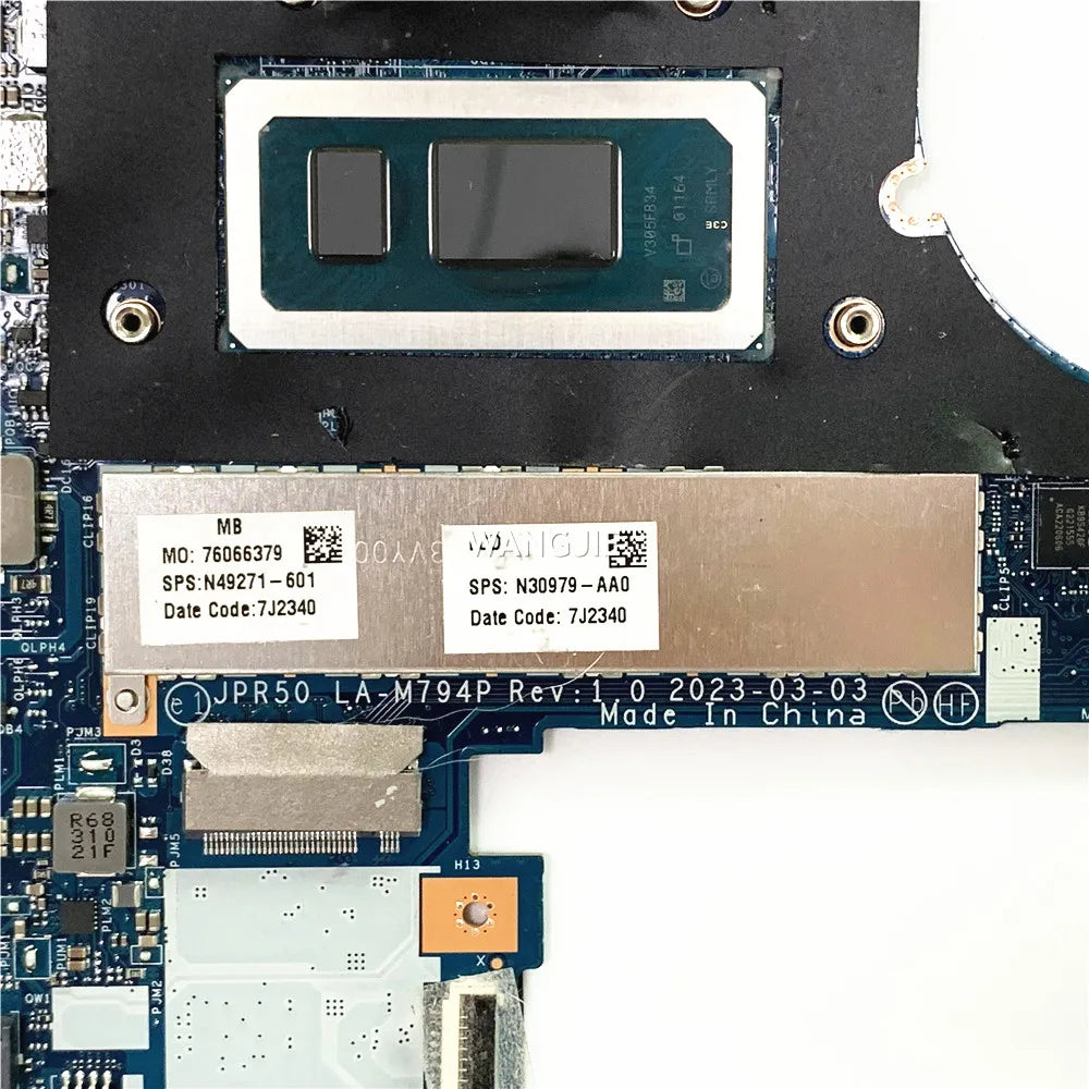 For HP Envy X360 15-fe0053dx 15-FE Laptop Motherboard N49271-601 N49271-001 Uma I7-1355U 16Gb RAM JPR50 LA-M794P 100% Working
