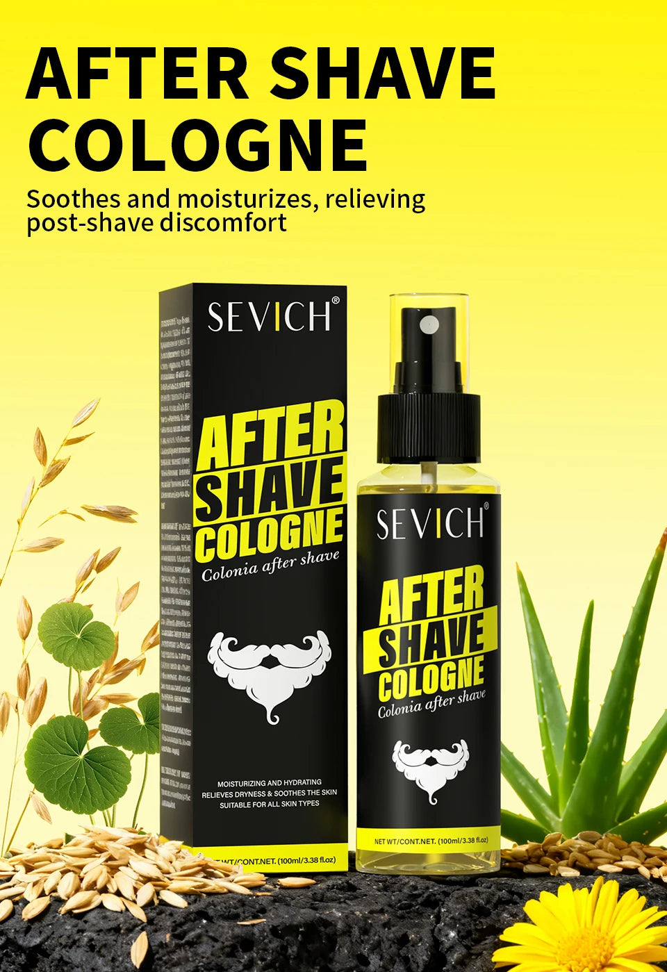 After Shave Spray After-Shave Fragrance Mist for Men Gentle Beard Cleansing Aftershave Cologne  Nourishing Refreshing Essence