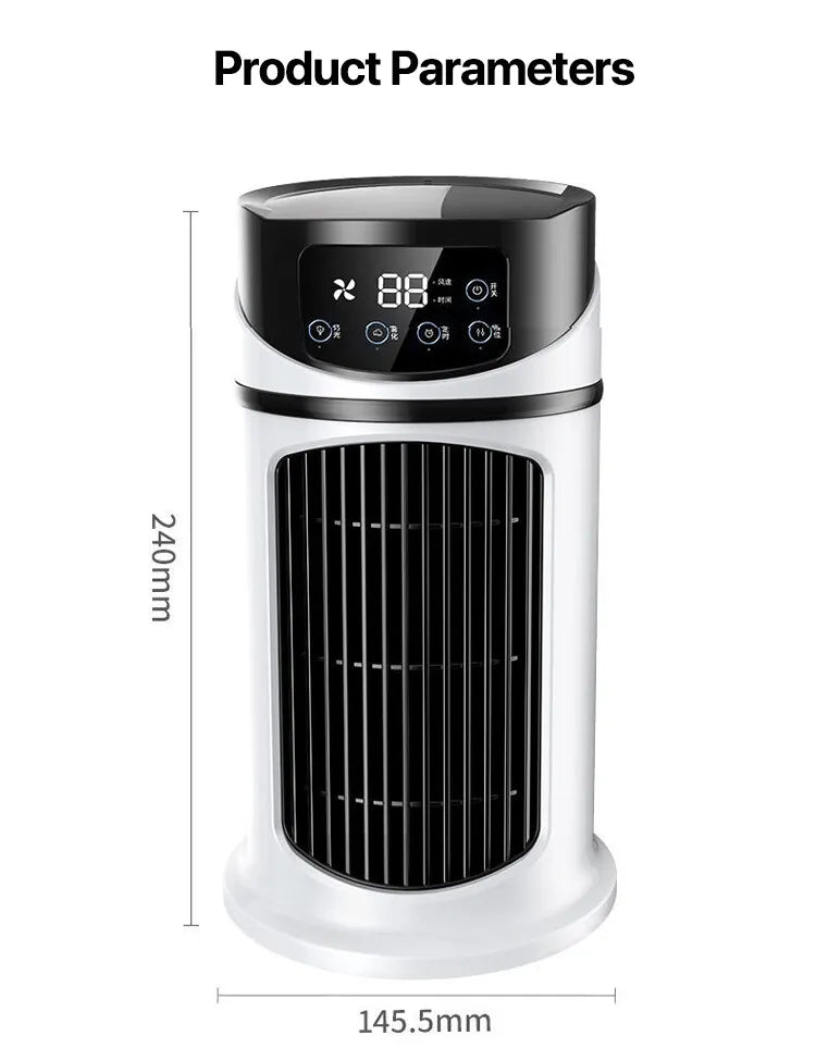 Portable Air Conditioner USB Mini Air Conditioner Air Cooler Fan Water Cooling Fan Air Conditioning Air Cooler For Home Office