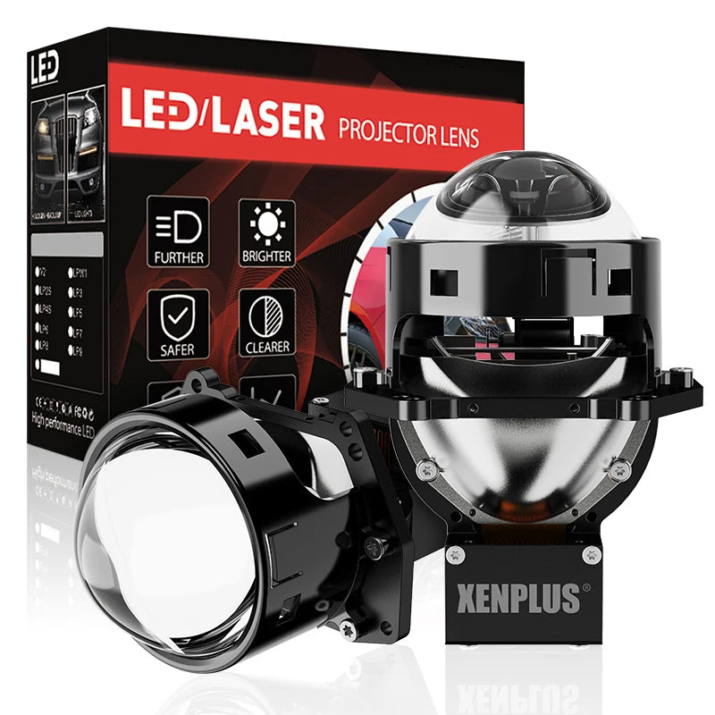 Hot Sale Xenplus High Quality Car Headlamp Lp37 180w 50000lm 6500k Ip68 Big Power Super Bright Bi Led Headlight Projector