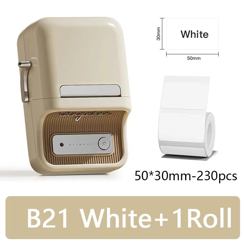 Niimbot B21Pro 300DPI Mini Portable Printer Adhesive Photo Label Printer Print Width For Photos Receipts Business Label Make
