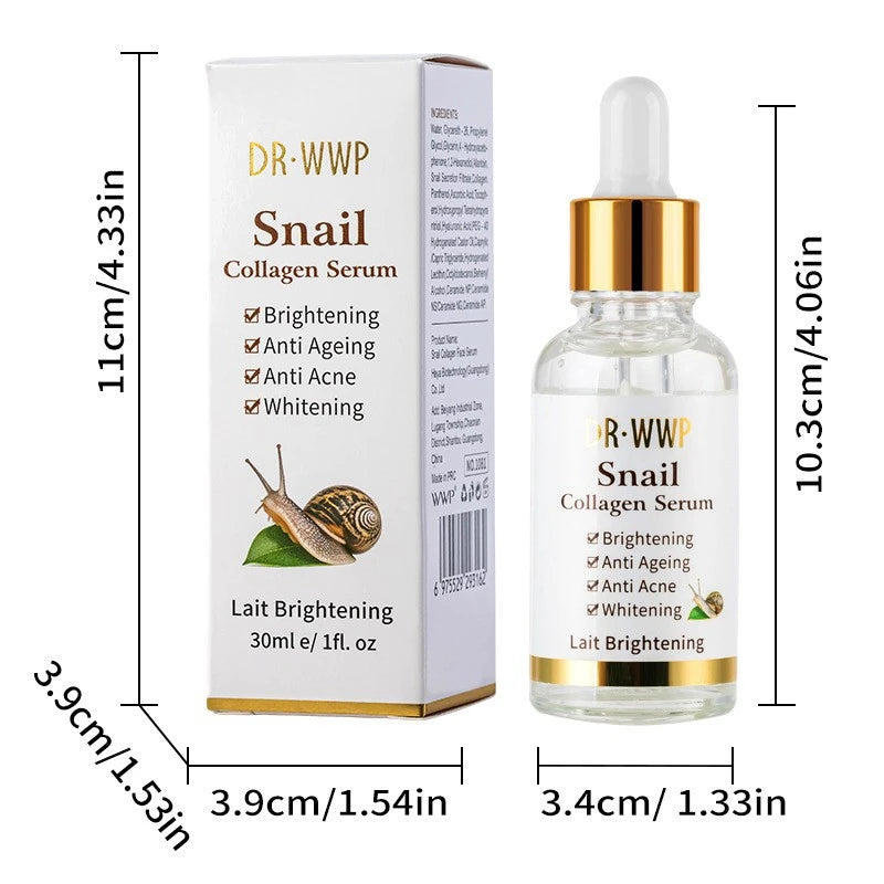 Korean Facial Serum With Collagen, Vitamin C & Kojic Acid Face Serum Lifting, Firming , Moisturizing, Soothing, Evens Skin Tone