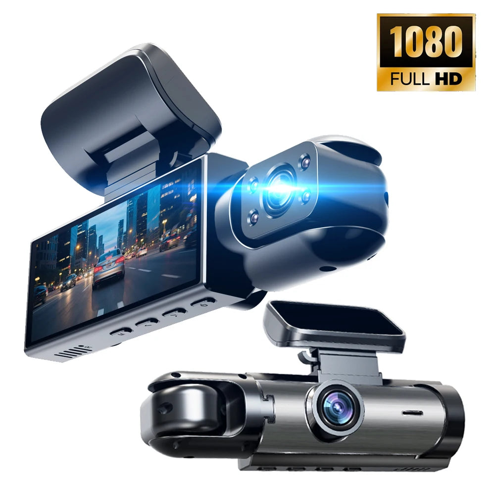 HD 1080P Dual Camera Dash Cam for Car with IR Night Vision Car dvr Loop Recording Wide Angle Lens Car Camera Recorder