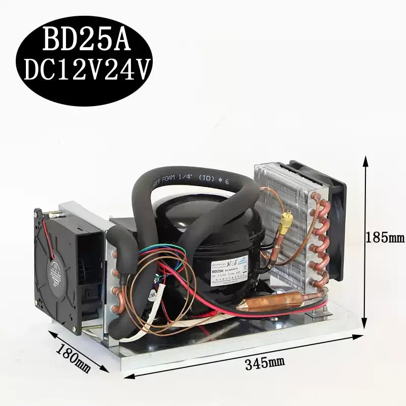 BD35A Mini Air-Cooled Integrated Unit Assembly 12V24V48V Start-Up Refrigeration Micro Air Conditioning Unit