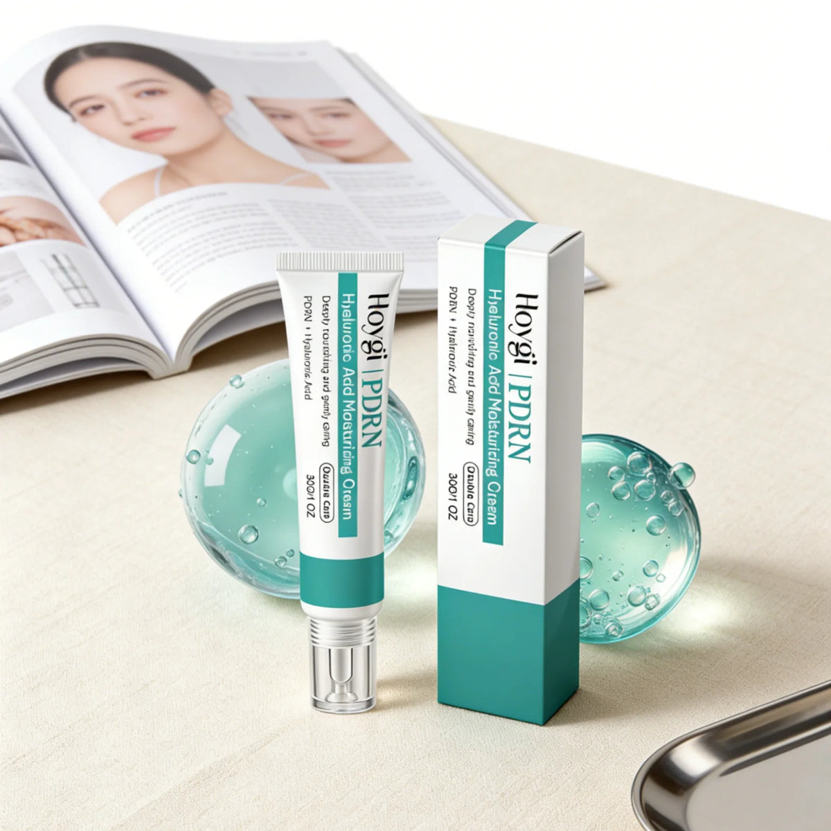 Hoygi Hyaluronic Acid Moisturizing Cream Hydration Glowing Skin Nourishing Anti Wrinkle Lightweight Mild Multi Effect Face Cream